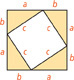 A large square has a small square inside.