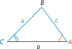 Triangle A B C with standard side lengths. Given angle C, find angle A.
