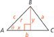 A triangle.