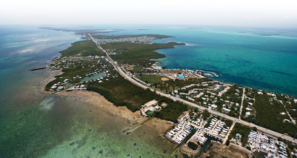 Housing development in Florida showing 'Habitat Fragmentation'. 