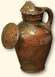 An antique pot.