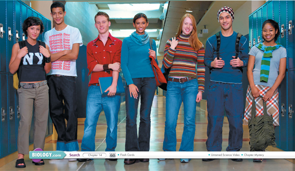 Photograph of college students standing next to each other.