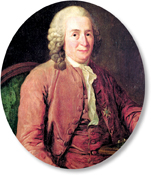A portrait of Carolous Linnaeus.