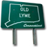 A photograph of a signboard on which are written the words Old Lyme.