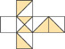 A net is composed of six squares.