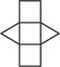 A net has a square in the center with squares on its top and bottom sides and triangles on its left and right sides.