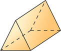 A figure has a rectangular base with rectangular sides rising from the left and right edges and triangular sides rising from the front and base edges, all meeting along a line above.