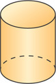 A figure is a cylinder with connected circles at the top and bottom.