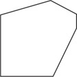 A polygon has sides connecting six corners, with diagonals all inside.