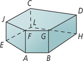 A box has pentagon-shaped top and bottom sides, connected by rectangular sides.