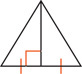 Two right triangles share a leg, with the other legs congruent.