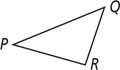 Triangle PQR appears to have a right angle at R.