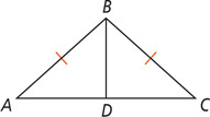 Triangles ABD and CBD share side BD, with sides AB and CB equal.