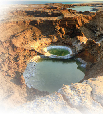 A sinkhole is circular.