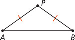 Triangle ABP has sides AP and BP equal.