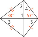 A kite has two diagonals.