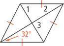   A quadrilateral has four congruent sides and two diagonals.