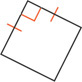 A parallelogram has two congruent sides with a right angle between them.