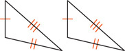 Triangle ACE has segment DF parallel to AC, from D on side CE, a distance 3 from vertex C, to F on side AE, a distance 5 from vertex E. Angles A, C, and BDF are congruent, and angle E is 42 degrees.