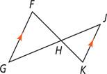 Triangles FGH and KJH share vertex H, with sides FG and KJ parallel.