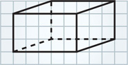 The dots of the previous figure are connected as a rectangle, and connecting to the corresponding vertices of the original rectangle, forming a box.