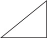 A right triangle appears to have congruent legs on the bottom and right.