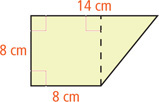 A parking lot section has length 50 feet and height 31 feet. The paved portion includes a rectangular driving region with length 50 feet and height 15 feet on bottom, and four parallelogram-shaped spaces with bottom base 10 feet on top.