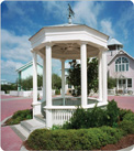 A gazebo has top and bottom sides as regular octagons.