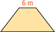 A trapezoid has short base 6 meters.