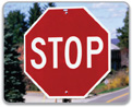 A stop sign has eight congruent sides.