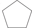 A pentagon appears to have five congruent sides.