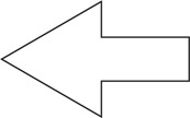 A figure is a block arrow pointing left.