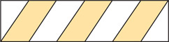 A rectangle is divided into five congruent parallelograms and two congruent triangles, with three parallelograms shaded.