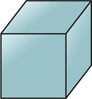 A cube has six square faces.