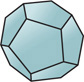 A solid has pentagonal faces.