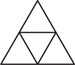 A net has four triangles, one in the center with one on each side.