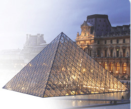 The Louvre is a pyramid with a square base.