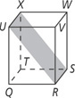 A box has a shaded plane within extending from edge UX at the top left to edge RS at the bottom right.