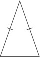 A triangle has two congruent sides.