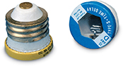 Two fuses that help to make electrical energy safe to use.