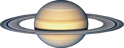 Image of Saturn and its very prominent set of rings known as the largest in solar system.
