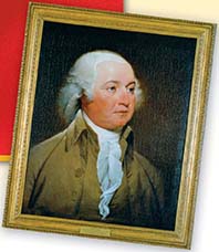 A portrait of John Adams.