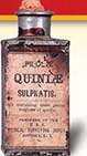 A bottle of quinine sulfate used during the Civil War.