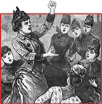 A group of women in protest