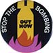 A button with the words 'Stop the Bombing'.