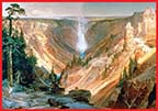  A painting of the Grand Canyon in Yellow Stone National Park. 